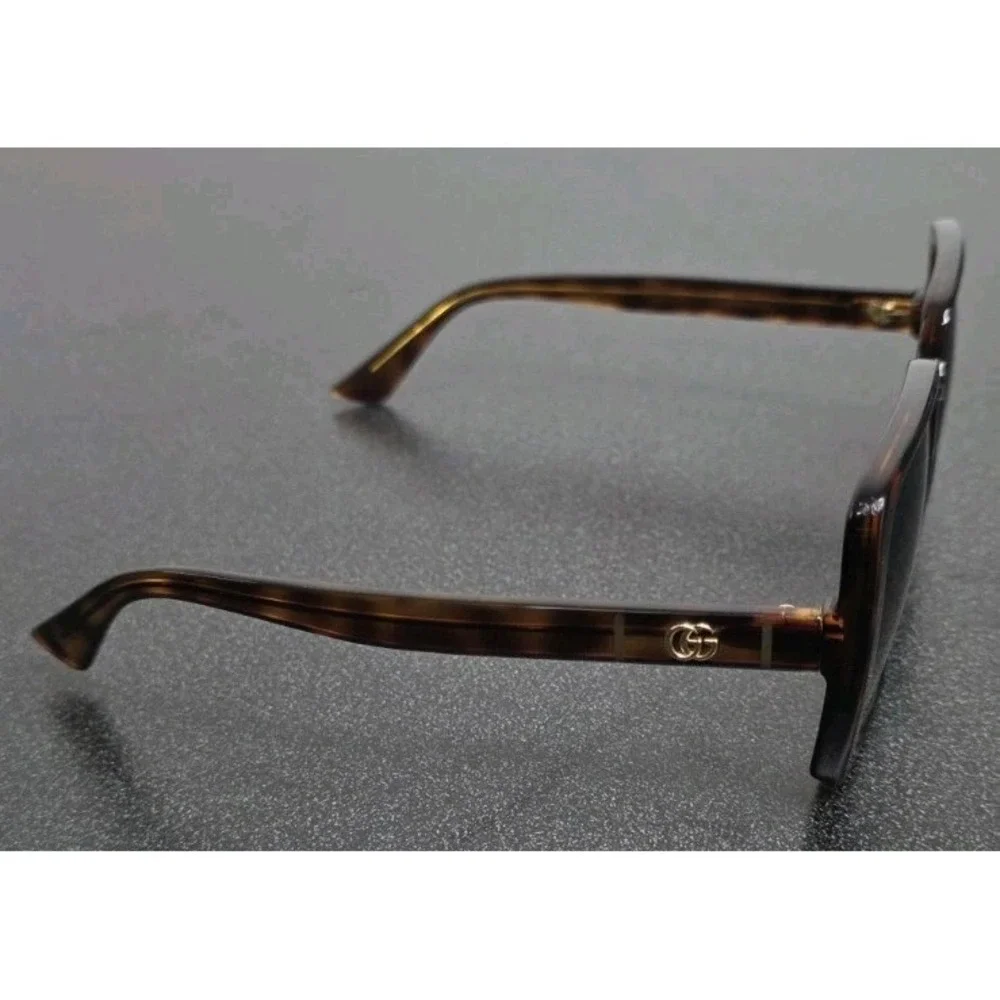 GUCCI GG0632S 002 56-20 145 Sunglasses Tortoise Print Frame‎ Sunnies Shades
